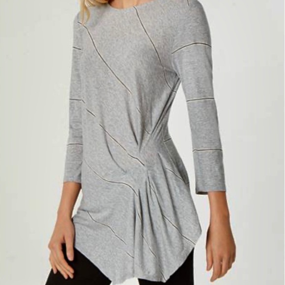 Vince Camuto Top Gray Sz S - Picture 1 of 7